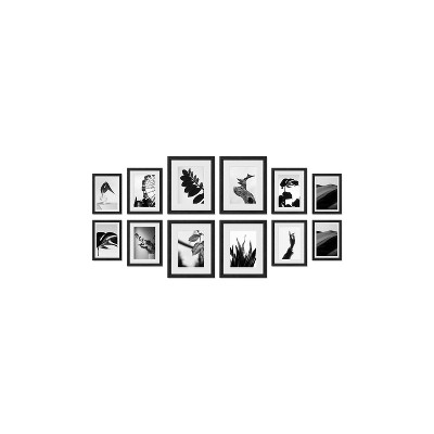 Haus and Hues Richmond Gallery Wall Frame Set with Real Glass and Mat