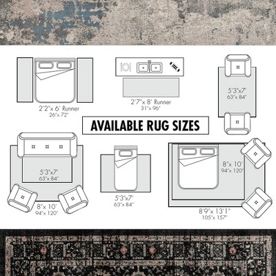 Fluer Rose Tufted Synthetic 8' x 10' Area Rug