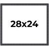 PosterPalooza | Linear Black Picture Frame - UV Acrylic, Backing Board, Hanging Hardware Included - 2 of 4
