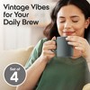 Omniware Teaz Cafe 11 oz Classic Mug, Set of 4 - Vintage Stoneware Coffee Cups, Nostalgic 50s-Inspired Drinkware, Rustic Farmhouse Aesthetic - 2 of 4
