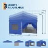 10'x10' Instant Pop Up Canopy with 4 Sidewalls, Heavy Duty Commercial Tent Includes Stakes/Ropes/Sandbags, Perfect for Outdoor Markets, Events - 4 of 4