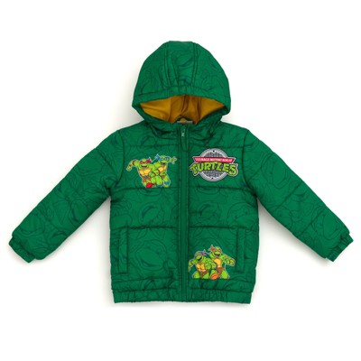 Teenage Mutant Ninja Turtles Zip Up Winter Coat Puffer Jacket Toddler