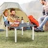 Tangkula Folding Outdoor Camping Table w/ Carry Bag for Beach Picnic BBQ Camping Fishing - 2 of 4