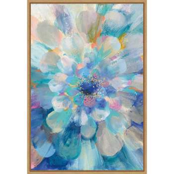 16" x 23" Intensity Floral II by Danhui Nai Framed Wall Canvas - Amanti Art