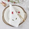 Saro Lifestyle Table Napkins With Embroidered Large Santa Design (Set of 4) - 3 of 4