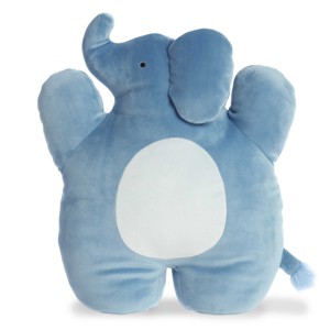 Aurora Large Jelly Elephant Spongecakes Squishy Stuffed Animal Blue 17" - 1 of 4