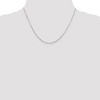 Black Bow Jewelry 0.8mm 14k White Gold Diamond Cut Octagonal Snake Chain Necklace - 2 of 4