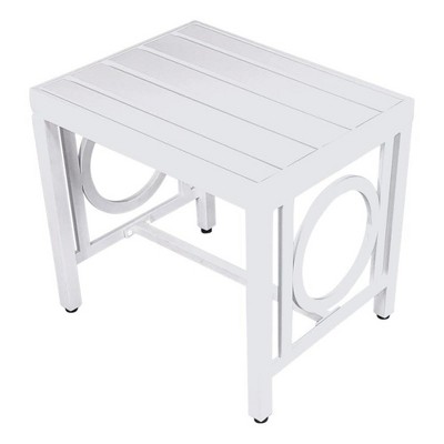 Carolina Living Grammercy Outdoor Side Table - White