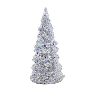 Roman 4.75 In Lighted Glitter Tree Battery Operated Tree Sculptures - 1 of 3