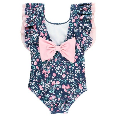RuffleButts Toddler Girls Butterfly One Piece Swimsuit - Moonlit Meadow, Size: 4T — фото 2