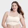 Women's Lace-Up Crochet Corset Bra - Colsie™ - 4 of 4