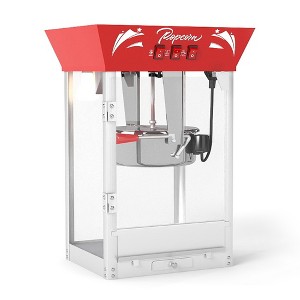 FONTOI 4/6/8/12/16 OZ Popcorn Machine with Stainless Steel Kettle Commercial Popcorn Maker with Scoop Oil Spoon and 3 Popcorn Cups - 1 of 4