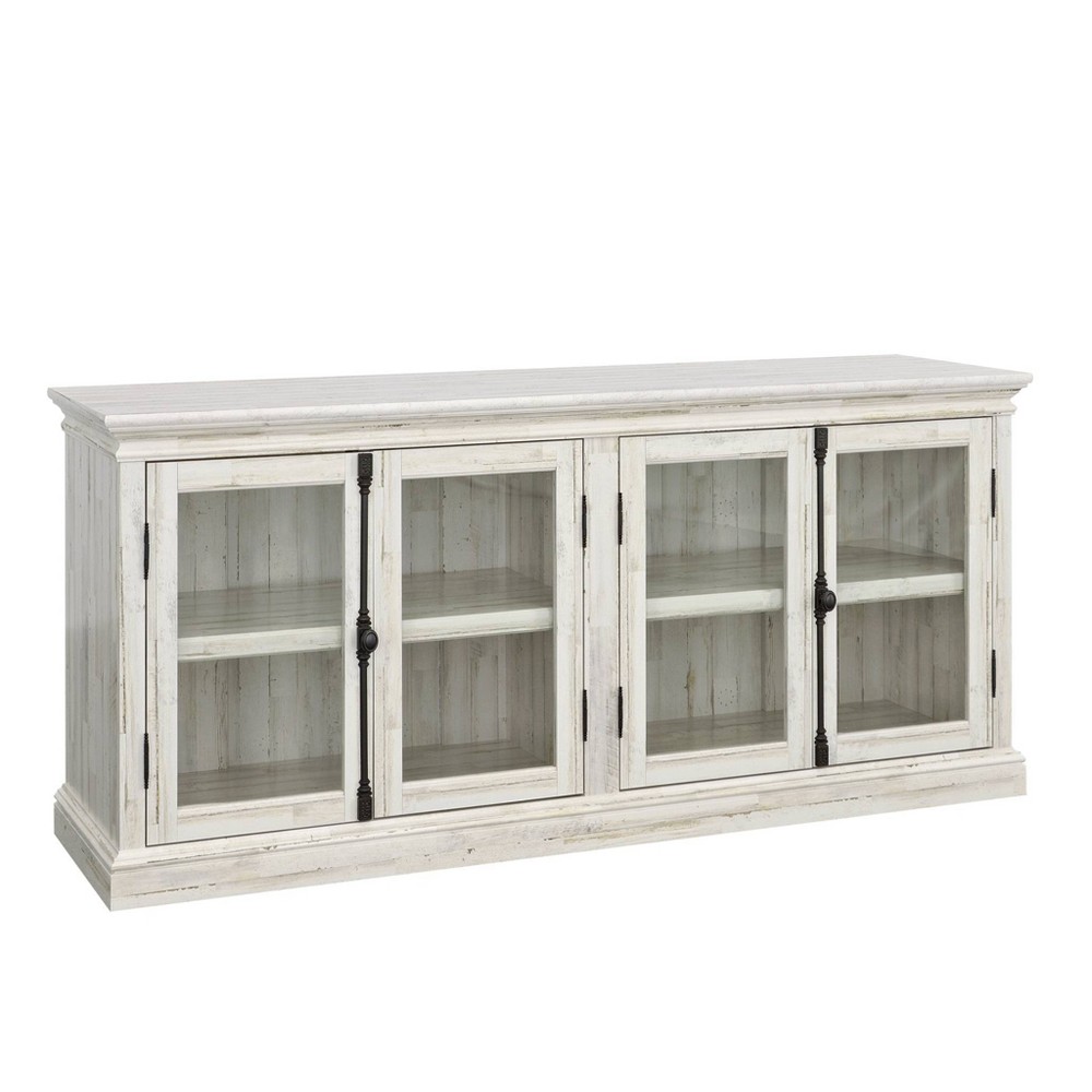 Photos - Display Cabinet / Bookcase Sauder Barrister Lane TV Credenza for TVs up to 80" White Plank 