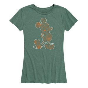 Women's - Disney - Mickey's Silhouette Short Sleeve Graphic T-Shirt - 1 of 4