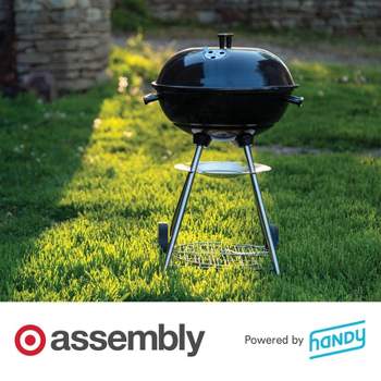 ONIVA - a Picnic Time brand X-Grill Portable Grill, Camping Grill, Small  Charcoal Grill for Tailgating, (Black)