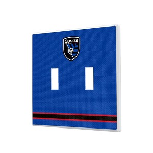 MLS Western Conference Teams Stripe Hidden-Screw Light Switch Plate for Double Toggle - 1 of 4