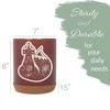 Elanze Designs Kitchen Utensil Holder With Non Slip Cork Base Large 8 Inch Ceramic Storage Crock Forest Animal Countertop Organizer Sly Floral Fox Red - 2 of 4