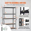 YONWAY 5-Tier Adjustable Storage Shelving Unit Detachable Into Two Separate Storage Racks With 16 Rubber Feet For Pantry,18" D x 48" W x 72" H - 2 of 4