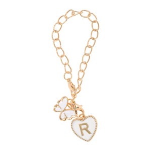 Unique Bargains Butterfly Heart Cup Chain Charm Water Cup Pendant 1 Pc - 1 of 4