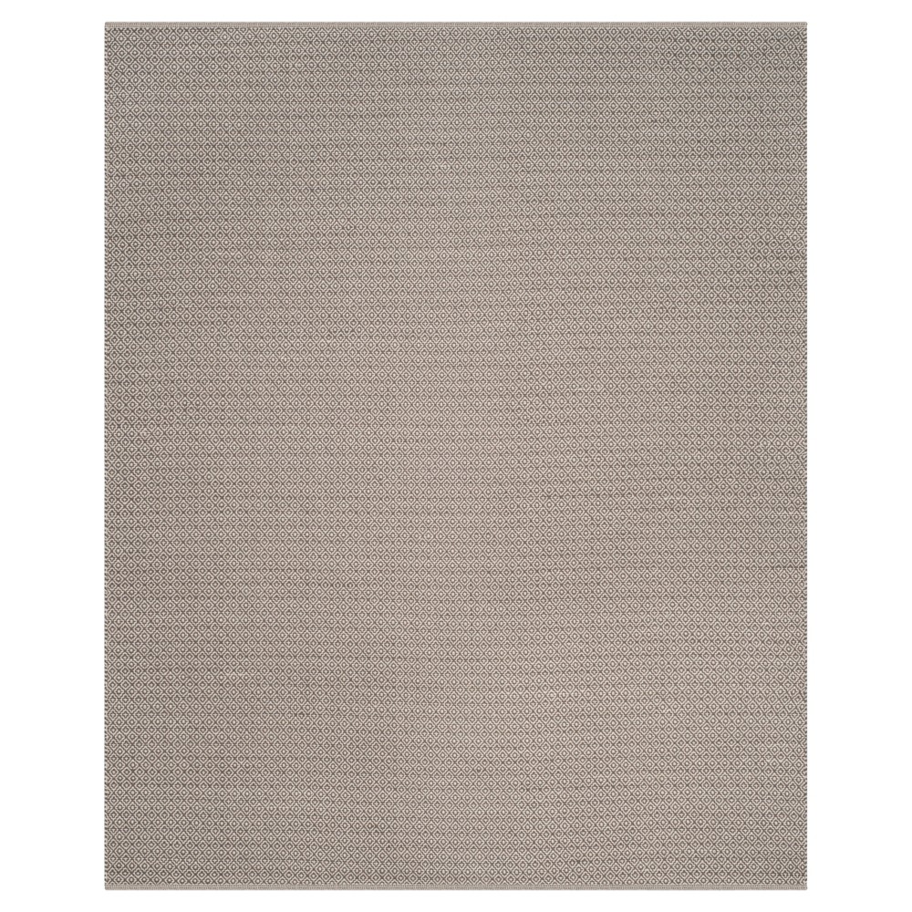 Ivory/Gray Geometric Flatweave Woven Area Rug 5'x7' - Safavieh