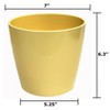 Tierra Garden 7" Round Self-Watering Bamboo Pot - 2 of 4
