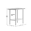 Flash Furniture Stainless Steel 18 Gauge Prep and Work Table with Undershelf - NSF Certified - 4 of 4