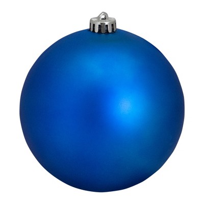 Northlight 6" Shatterproof Matte Christmas Ball Ornament - Lavish Blue