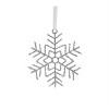 Glittered Wire Snowflake Christmas Ornament – 16.25"H Silver Holiday Hanging (Set of 12) by Melrose - 4 of 4