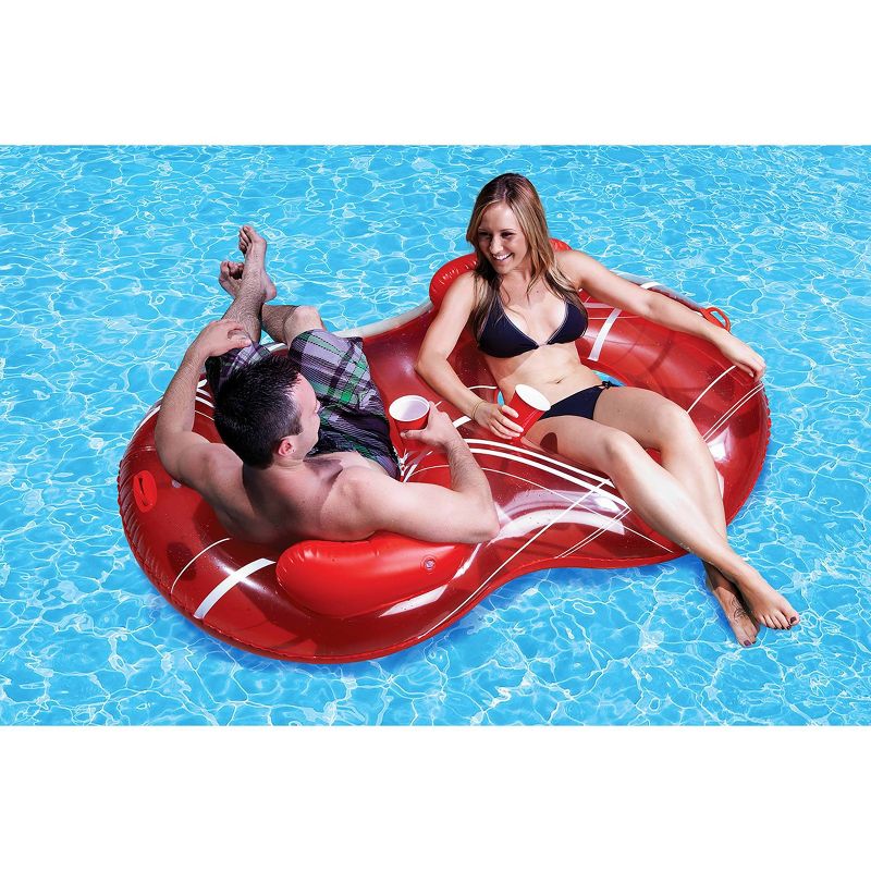 Poolmaster Duo Circular Swimmg Pool Lounge &#38; 2-Person Pool Float, 2 of 3