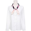 INSPIRE CHIC Women's Stripes Printed Square Satin Neck Scarves 1Pc - 2 of 4
