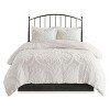 NicBex 3 Pcs Tufted Cotton Chenille Damask Comforter Set Cozy Bedding Set, Duvet Cover Set, Machine Washable - 3 of 4