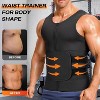 Nebility™ Men's Sauna Suit Sweat Tank Workout Shirt with Slimming Belt - 4 of 4