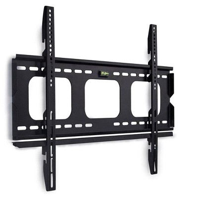 Mount-It! Low-Profile TV Wall Mount 1" Slim Fixed Bracket for 32, 40, 42, 48, 49, 50, 51, 52, 55, 60 inch TVs VESA Compatible up to 600 x 400 Black