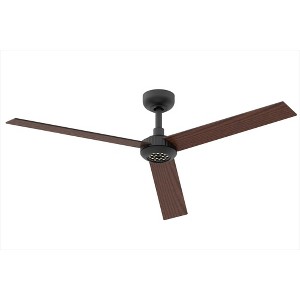 TALOYA 52 in. Indoor Ceiling Fan with Light and Remote, Reversible Quiet DC Motor, 3 Color Light Kit, Dimmable,Coffee/Oak Blades - 1 of 2