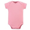 Touched by Nature Baby Girl Organic Cotton Bodysuits 5pk, Pink Rose - image 2 of 4