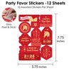 Big Dot of Happiness Lunar New Year - 2026 Year of the Horse Party Favor Sticker Set - 12 Sheets - 120 Stickers - 3 of 4