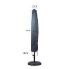 Summerset Shield Umbrella Cover Ultimate Protection for Your Outdoor Furniture Rectangle 21.65"/23.62" x 110" Mercury - 2 of 4