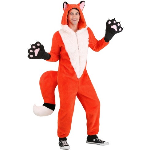 Halloweencostumes.com Large Woodsy Fox Adult Costume, Black/white ...