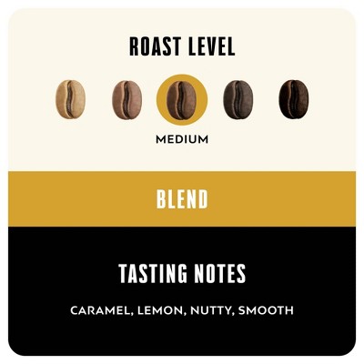 BLK & Bold Specialty Beverages RISE & GRND Medium Roast Whole Bean Coffee - 12oz