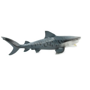 Collectible Wildlife Gifts | Shark, Tiger Shark, Baby, Pup, Museum Quality, Hand Painted, Rubber Fish, Realistic Toy Figure, Gift,  6"  CH266 BB124 - 1 of 4