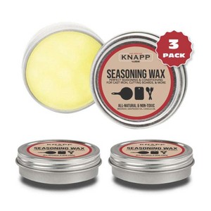Knapp Made Cast Iron Seasoning Wax and Carbon Steel Seasoning Wax - 2 Oz Unique Blend of Natural Oils and Beeswax - Restore Cast Iron, Steel - 1 of 4