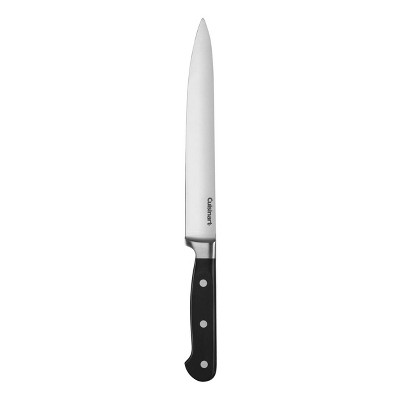 Cooking Knife 8 in - black wood - stainless rivets