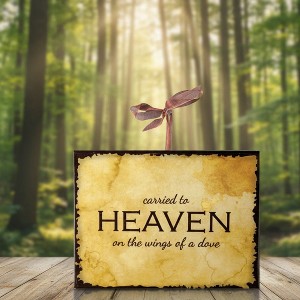 Faith and Hope Plaque Set of 3 – Wings of a Dove 8 inch by Manual Woodworkers and Weavers - 1 of 3