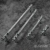 attop 10 Pack Polished Chrome Cabinet Pulls, 3 Inch(76mm) Hole Centers Cabinet Handles Kitchen Hardware Straight Drawer Handle Pull - 2 of 3