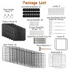 Munora 2-Tier Cat Cage Playpen, 28x28x28in Indoor Pet Enclosure with Climbing Ladder & 2 Doors for 1-2 Cats, Ferrets, Squirrels & Small Animals - 2 of 4