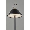 Adesso Danny Cordless Table Lamp (Includes LED Light Bulb) Black: ETL Listed, Touch Sensor, 3-Way Light Settings - image 2 of 4