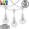 Novelty Lights 100 Feet Heavy Duty Light Strings and Sets with 80 Suspended E17 Sockets, White Wire PVC Stringer, 15" Spacing, Non-Connectable - 2 of 4