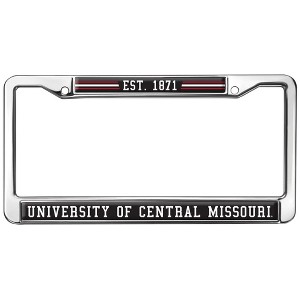 Central Missouri School Logo Full Size Standard License Plate Metal Frame - 1 of 4