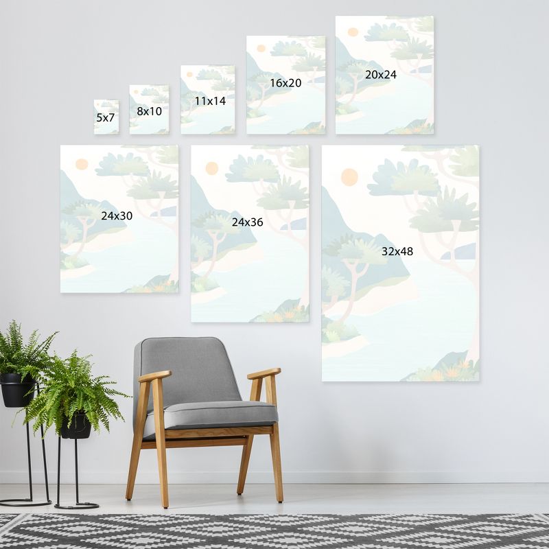 Americanflat Botanical Landscape Wall Art Room Decor - A Perfect Moment by Modern Tropical, 4 of 7