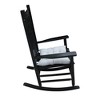 wooden porch rocker chair Black, without mat - 3 of 4